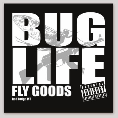 Buglife Fly Goods and Buglife Flyfishing stickers