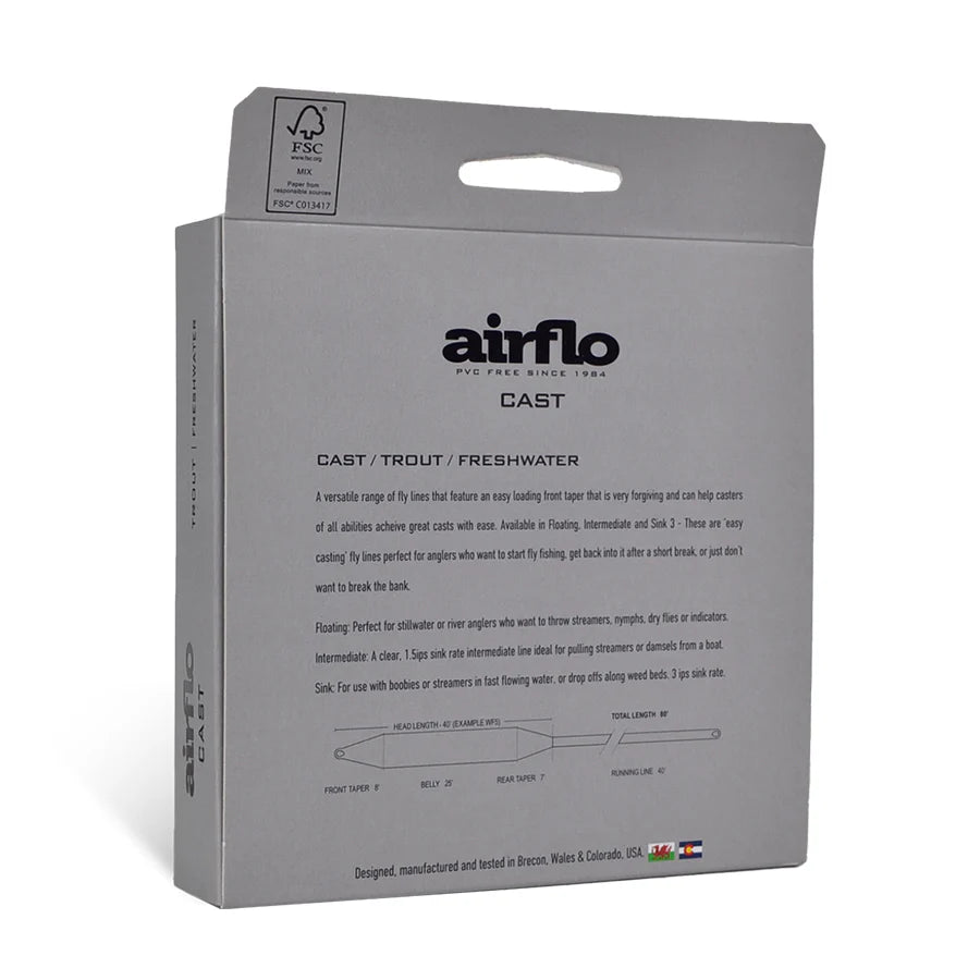 Airflo Cast Performance Taper Floating Fly Line- Freshwater