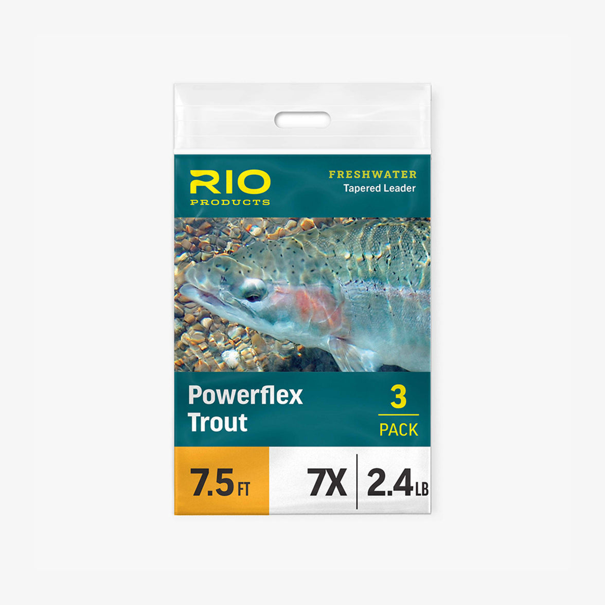 RIO Powerflex Trout Tapered Leader- 9 Ft- 3 pack