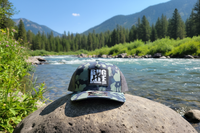Blue Camo Trucker Side - Montana Riverbank