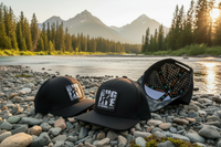Bright Three Hats - Montana Riverbank