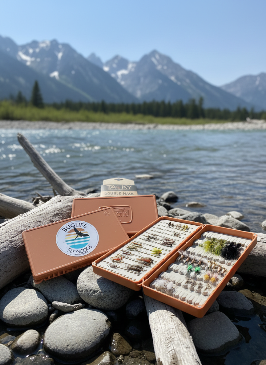 Fishpond Tacky Double Haul Fly Box - Complete Views on Montana River Bank