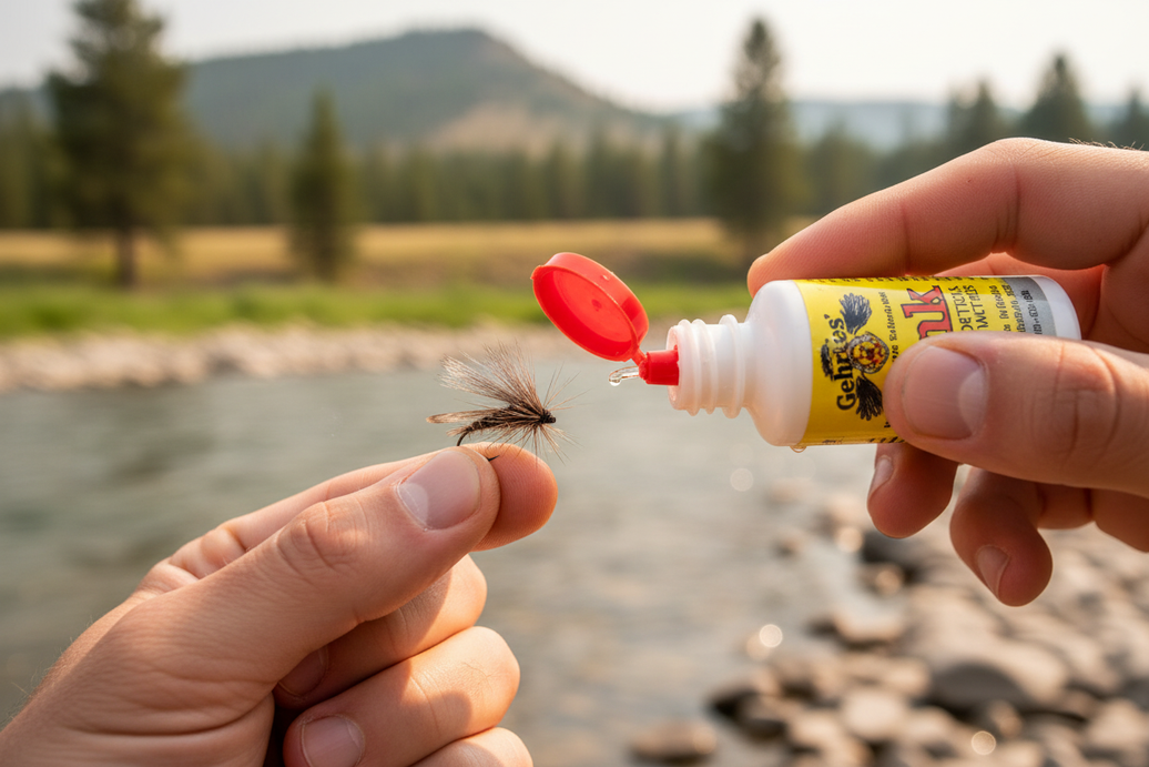 Gehrke's Gink being applied to fly