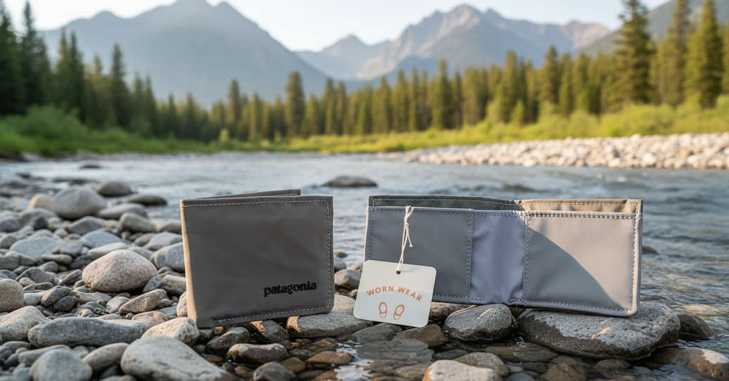 Patagonia Wallets on Montana River Bank